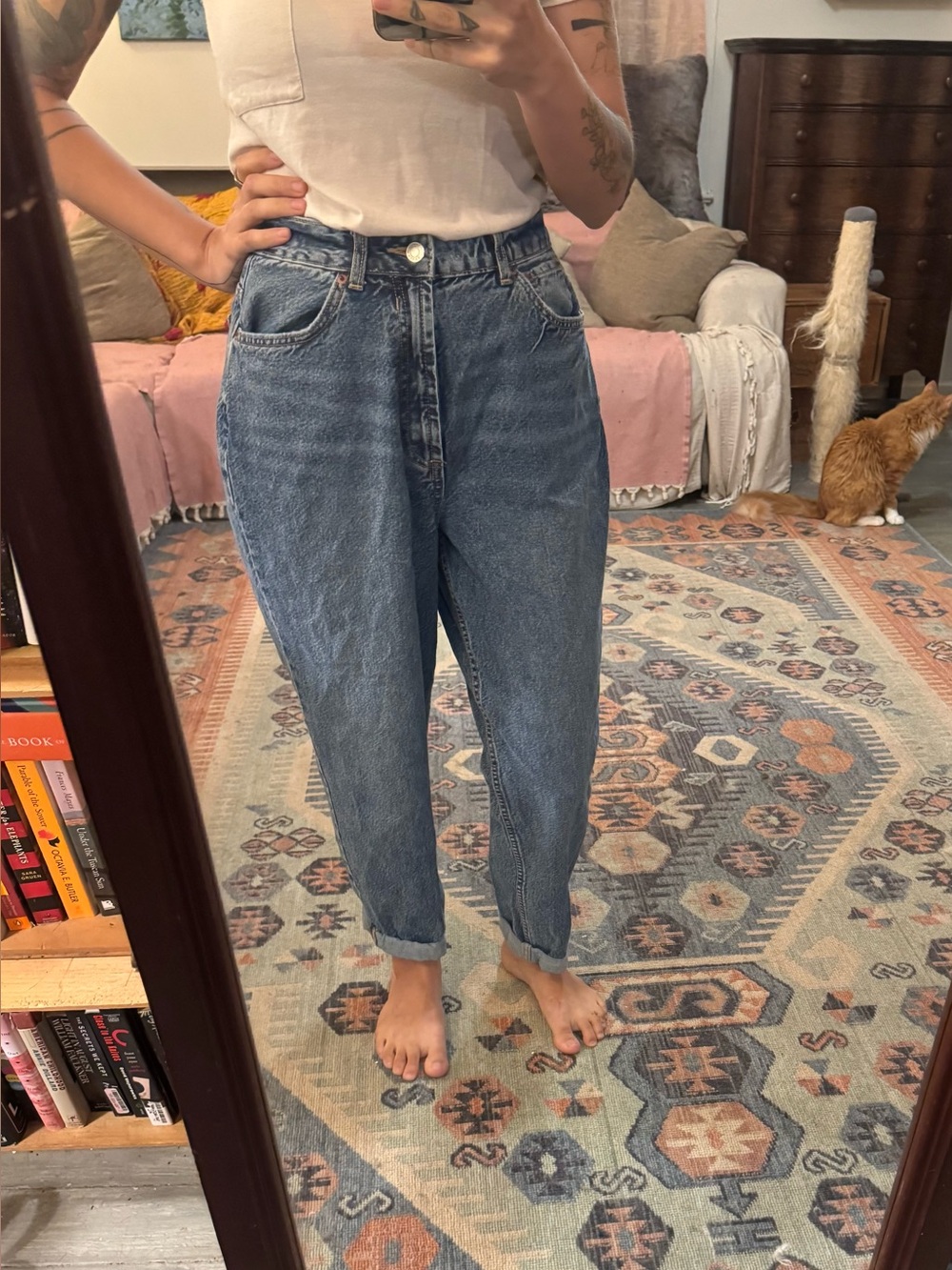 Asos High-Rise Relaxed Fit Women’s Jeans - Blue, size 28/30